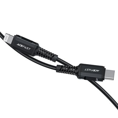 Купити Кабель ACEFAST C4-01 USB Type-C Lightning 3 A 1,8 m Black