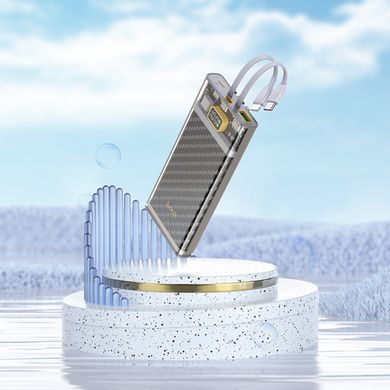 Купити Внешний аккумулятор HOCO J104 Discovery edition 22.5W fully compatible power bank with cable(10000mAh) Gray