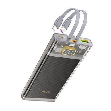 Купити Внешний аккумулятор HOCO J104 Discovery edition 22.5W fully compatible power bank with cable(10000mAh) Gray