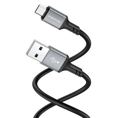 Купити Кабель BOROFONE BX83 Micro Famous silicone charging data cable Black