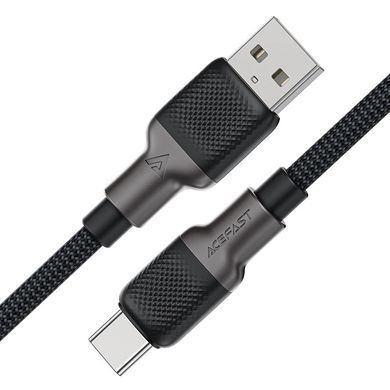 Купити Кабель ACEFAST C10-04 USB to Type-C 3A, 1.2m, silicone, zinc connectors, Black