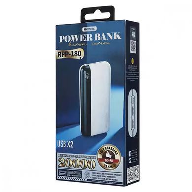 Купити Power Bank Remax RPP-180 20000 mAh 22,5 W White