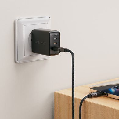 Купити Кабель ACEFAST C10-04 USB to Type-C 3A, 1.2m, silicone, zinc connectors, Black