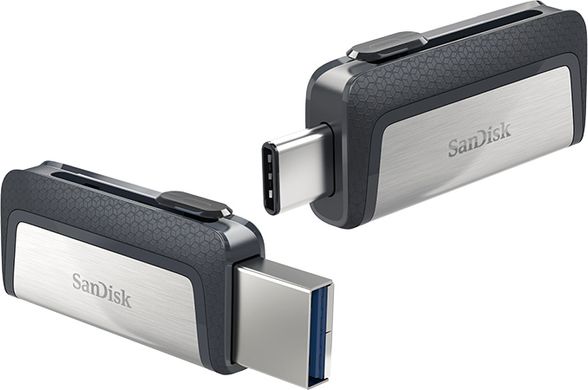 Купити Флеш-накопичувач SanDisk Ultra Dual Drive USB3.1 Gen 1/USB Type-C 32GB Silver-Black