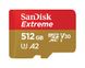 Карта памяти SanDisk microSDXC Extreme 512GB Class 10 UHS-I (U3) V30 A2