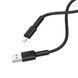 Кабель BOROFONE BX31 USB to iP 2.4A, 1m, силикон, TPE коннекторы, Black