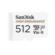 Карта пам'яті SanDisk microSDXC High Endurance 512GB Class 10 UHS-I (U3) V30 W-40MB/s R-100MB/s