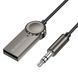 Bluetooth-ресивер BOROFONE BC56 Peaceful car AUX BT receiver with cable Metal Gray