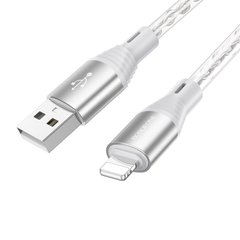 Купити Кабель Borofone BX96 Ice crystal USB Type-A Apple Lightning 2.4 A 1m Gray