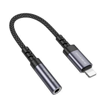 Купити Адаптер BOROFONE BV24 Graceful digital audio converter cable iP to 3.5mm Metal Grey