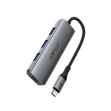 Купити USB-хаб ACEFAST J15 USB-C 4-in-1 HUB Metal Gray