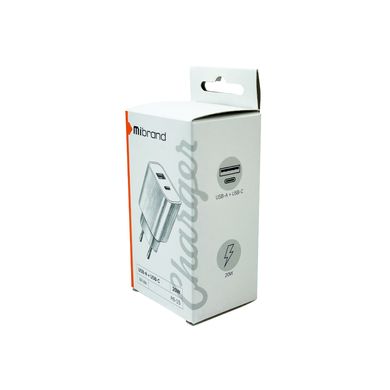 Купити Сетевое зарядное устройство Mibrand MI-15 White