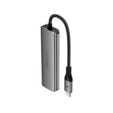 Купити USB-хаб ACEFAST J15 USB-C 4-in-1 HUB Metal Gray