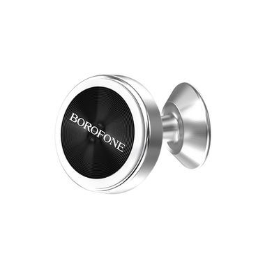 Купити Держатель Borofone Platinum metal magnetic in-car holder for dashboard Silver Silver
