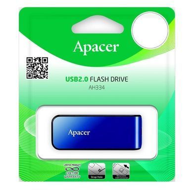 Купити Флеш-накопитель Apacer USB 2.0 AH334 64Gb blue