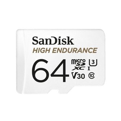 Купити Карта пам'яті SanDisk microSDXC Max Endurance 64GB Class 10 UHS-I (U3) V30 до 40 МБ/с 100 МБ/с +SD-адаптер
