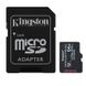 Карта пам'яті Kingston microSDHC Industrial 64GB Class 10 V30 до 45 МБ/с до 90 МБ/с +SD-адаптер