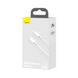 Кабель Baseus Simple Wisdom Data Cable Kit Lightning Type-C 20W 1.5m White
