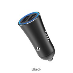 Купити Автомобільний зарядний пристрій Hoco Z30 2 × USB Black