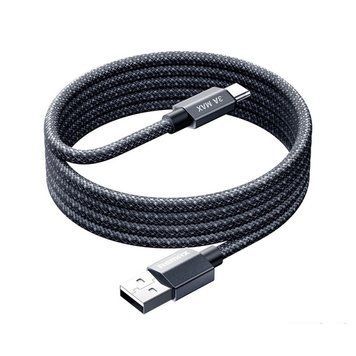 Купити Кабель "REMAX Phantom aluminum alloy light fast charging braided data cable 1.2M CB01(A-C)