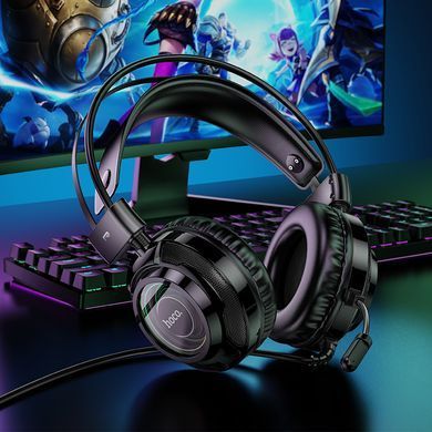 Купити Навушники ігрові HOCO W110 Resource gaming headphones Black