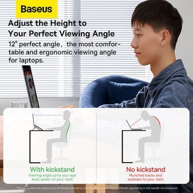 Купити Підставка для ноутбука Baseus Slim Laptop Kickstand （2pcs）Grey