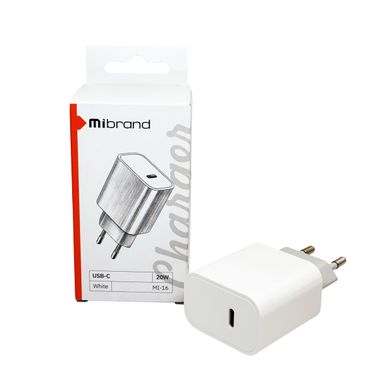 Купити Мережевий зарядний пристрій Mibrand MI-16 White