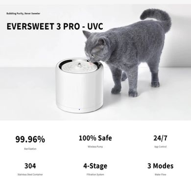 Купити Поїлка Petkit Eversweet 3 PRO (UVC)