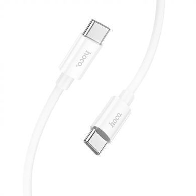 Купити Кабель HOCO X87 Magic silicone 60W PD charging data cable for Type-C to Type-C White