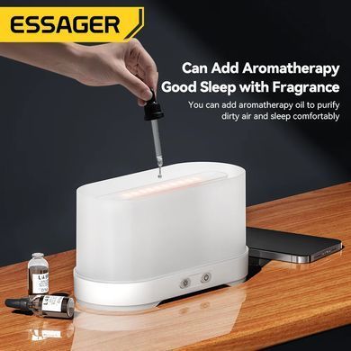 Купити Зволожувачі повітря ESSAGER Flame Aromatherapy Humidifier Black