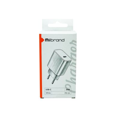 Купити Сетевое зарядное устройство Mibrand MI-16 White