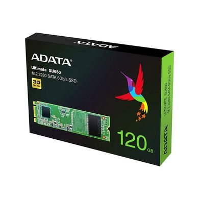 Купити Накопичувач SSD A-DATA Ultimate Ultimate SU650 120Gb M.2 2280 SATA III (6Gb/s) 3D TLC NAND