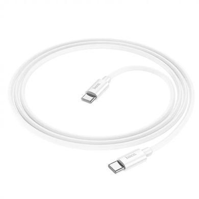 Купити Кабель HOCO X87 Magic silicone 60W PD charging data cable for Type-C to Type-C White