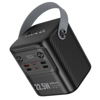 Купити Зовнішній акумулятор HOCO J152 Tough 22.5W+PD20W+light power bank (80000mAh) Black