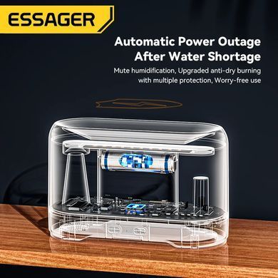 Купити Зволожувачі повітря ESSAGER Flame Aromatherapy Humidifier Black
