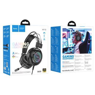Купити Навушники ігрові HOCO W110 Resource gaming headphones Black