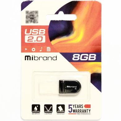 Купити Флеш-накопичувач Mibrand Scorpio USB2.0 8GB Black