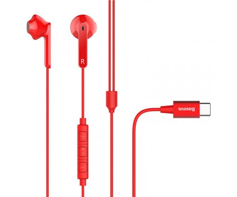 Купити Навушники Baseus Encok C16 USB Type-C Red
