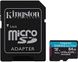 Карта пам'яті Kingston microSDXC Kingston Canvas Go Plus 64GB Class 10 V30 W-80MB/s R-170MB/s +SD-адаптер