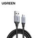 кабель UGREEN US290 USB Type-A Micro 2.4 A 1m Metal/Black