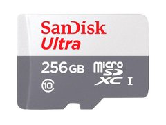 Купити Карта пам'яті SanDisk microSDXC Ultra 256GB Class 10 UHS-I A1 100 МБ/с