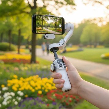 Купити Триосьовий стабілізатор AOCHUAN Professional Gimbal Stabilizer for Smartphone SMART P2 White