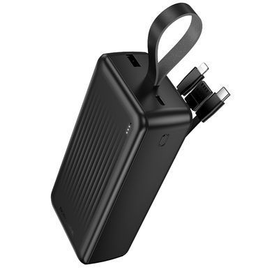 Купити Зовнішній акумулятор BOROFONE BJ79B Clever power bank with 3 cables(30000mAh) Black