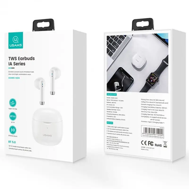 Купити Наушники Usams -IA04 TWS Earbuds IA Series Bluetooth 5.0 White