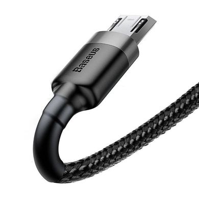 Купити Кабель Baseus Cafule microUSB USB 2.4 A 0,5m Black-Gray