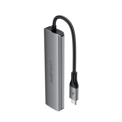 Купити USB-хаб ACEFAST J18 USB-C 6-in-1 HUB docking station Metal Gray
