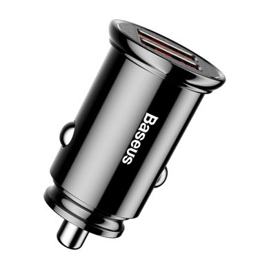 Купити Автомобильное зарядное устройство Baseus Circular Plastic А+А 30W 2 × USB Black