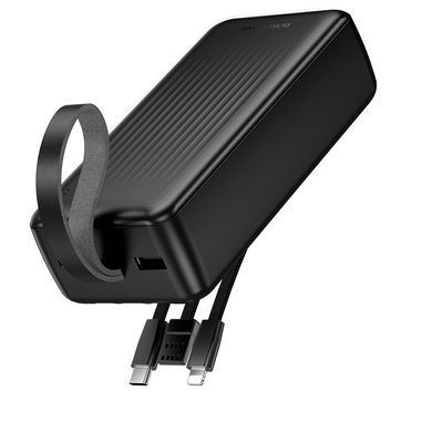 Купити Зовнішній акумулятор BOROFONE BJ79B Clever power bank with 3 cables(30000mAh) Black