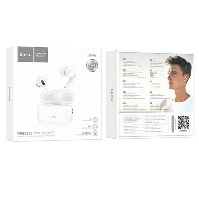 Купити Беспроводные наушники Hoco EW59 Bluetooth 5.3 White