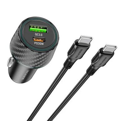 Купити Автомобільний зарядний пристрій Borofone BZ21 charger set(Type-C) USB-A/Type-C Black
